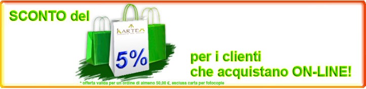 SCONTO DEL 5%